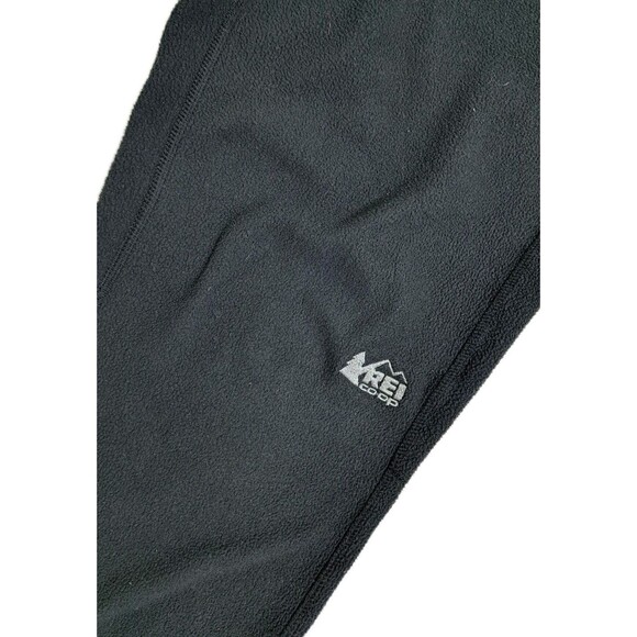 REI Co-Op Men's Large Black Fleece Outdoors Base Layer Pants Joggers Gym Run - Picture 2 of 11